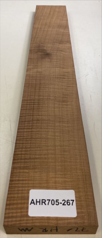 Neck Sycamore / European Maple, curly, roasted "Choco" - Unique Piece #267
